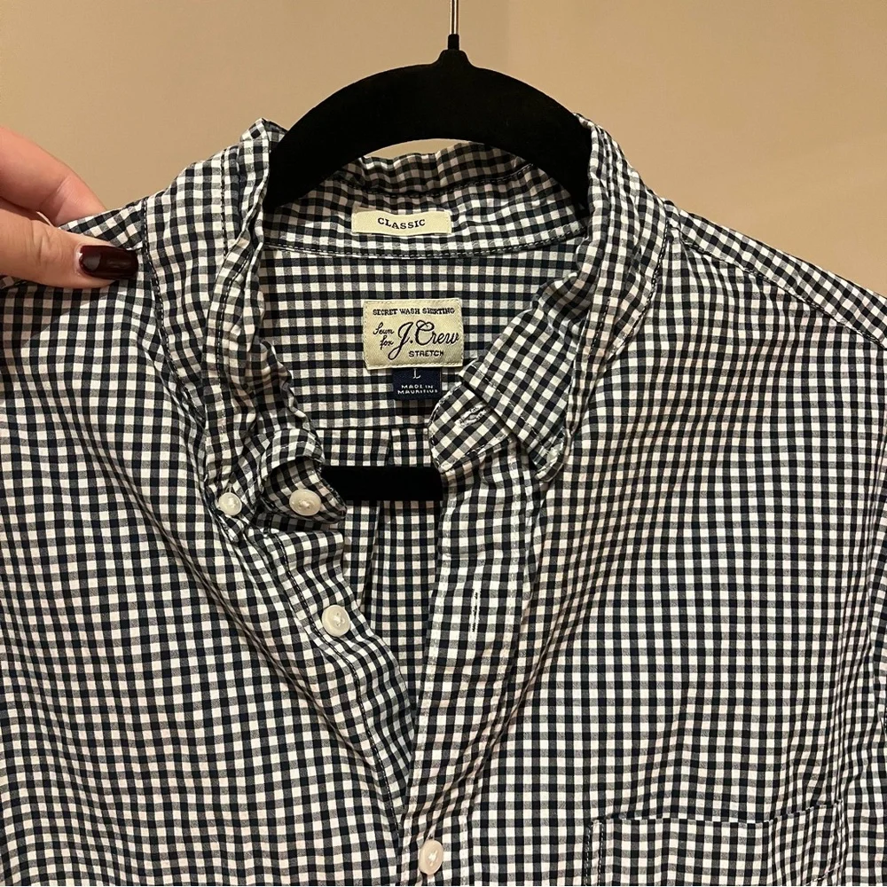 J. Crew Classic Plaid Button Up Shirt